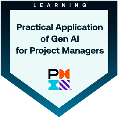 Practical Application of Generative AI for Project Managers badge